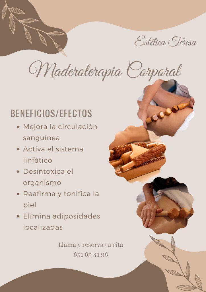 Maderoterapia en Centro de estética Teresa